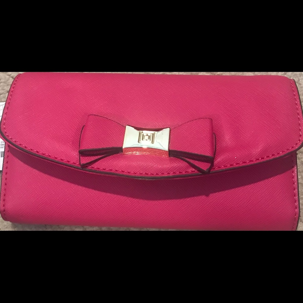 New Liz Claiborne Dolly Clutch Wallet -Pink